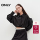 ONLY 2025春季設計感通勤露肩短款翻領(lǐng)長(cháng)袖襯衫女|125105050