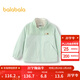 巴拉巴拉【商場(chǎng)同款】童裝男寶寶外套拼接燈芯絨2025新款秋裝上衣 黃綠41180 90