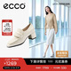 愛(ài)步（ECCO）日常通勤簡(jiǎn)約方頭高跟單鞋女 型塑291903 冰白色38