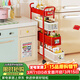 雅圖詩(shī)夾縫置物架廚房冰箱縫隙收納柜多功能浴室衛生間窄縫抽拉小推車(chē)