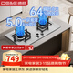 德意（DE&E）燃氣灶嵌入式雙灶家用廚房灶具 5.0kw大火力 64%熱效率 瞬時(shí)點(diǎn)火燃氣灶713 【不銹鋼713G】5.0kw天然氣