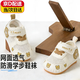 JIOESC春夏嬰幼兒鞋軟底防滑防踢透氣網(wǎng)鞋學(xué)步鞋0-1歲男女寶寶鞋子涼鞋 卡其色18碼【內長(cháng)13cm】
