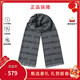阿瑪尼【年終奢品】 女士圍巾經(jīng)典LOGO印花時(shí)尚潮流圍巾禮物送女生禮物 灰色EM004238 AF21541 F7086