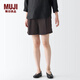 MUJI女式 萊賽爾纖維 短褲 褲子 休閑褲女士 夏天 女裝 BEC11C3S 深灰色 M