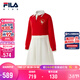 FILA斐樂(lè )兒童童裝連衣裙2026年春季女中大童毛織連衣裙