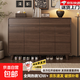新中式鞋柜家用門(mén)口室內實(shí)木角玄關(guān)柜新款入戶(hù)門(mén)廳收納柜簡(jiǎn)易鞋架 【爆款讓利】120cm金絲胡桃色 組裝