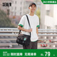 森馬（Semir）斜挎包男工裝背包大容量帆布包情侶郵差包105324153212