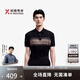 勁霸男裝（K-Boxing）勁霸男裝春夏條紋提花商務(wù)休閑短袖T恤BTLE2913黑色M
