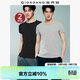 佐丹奴【兩件裝】短袖t恤男裝純棉t恤衫純色圓領(lǐng)休閑上衣18246011