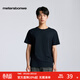 美特斯邦威男女同款t恤夏季新款基礎簡(jiǎn)約百搭舒適短袖T恤上衣 影黑 2XL 185 /104B