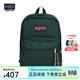 JANSPORT杰斯伯雙肩包女男復刻暮光學(xué)生電腦包旅行背包書(shū)包 4QVA7F7松林綠-側袋+隔層