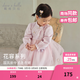 戴維貝拉（DAVE＆BELLA）兒童連衣裙夏裝新款童裙女童網(wǎng)紗裙中國風(fēng)女寶寶新中式裙子 繡球花印花【現貨】 110 cm（建議身高100-110cm）