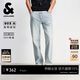 杰克·瓊斯（JACK&JONES） 杰克瓊斯男裝春季2026款牛仔褲直筒百搭舒適水洗貓須設計褲子
