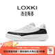 LOXKI/洛克斯基【明星同款】板鞋子男春秋經(jīng)典百搭休閑鞋男 小圓鞋Lite 黑白 【張藝興/蘇醒/武藝同款】 41