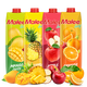 Malee泰國進(jìn)口果汁飲料橙汁菠蘿汁芒果汁蘋(píng)果汁風(fēng)味飲品餐飲酒席1L*4瓶
