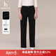 哈吉斯（HAZZYS）女裝 秋季女士【PHIZ系列】潮流休閑直筒水洗牛仔褲女 黑色BK 40 (160/72A 40)