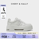 CHERY KALLY輕奢厚底氣墊休閑運動(dòng)板鞋女2026新款百搭真皮小白鞋時(shí)尚女鞋 CHERY&KALLY 白色 -增高6cm 37