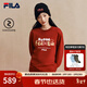 FILA馬上起飛抓馬衛衣斐樂(lè )男女情侶款馬年新年紅色套頭衛衣2026春新款 節奏紅-PK M 170/92A/M