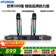 HYUNDAI現代無(wú)線(xiàn)話(huà)筒 U段無(wú)線(xiàn)手持一拖二 KTV婚慶舞臺演出專(zhuān)用麥克風(fēng) GB-03無(wú)線(xiàn)防串頻麥克風(fēng)
