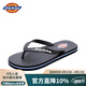 Dickies拖鞋男潮流百搭休閑人字拖夏季情侶拖鞋 黑色 42 