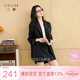 三彩2025秋季新款休閑西裝外套寬松中長(cháng)款西服墊肩氣質(zhì)通勤S