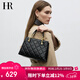 HR赫蓮娜包包女包極簡(jiǎn)風(fēng)菱格手提包女頭層牛皮單肩斜挎包女神節禮物