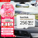 閃迪（SanDisk）256GB TF（MicroSD）4K內存卡 行車(chē)記錄儀 監控攝像頭專(zhuān)用 循環(huán)錄制20,000小時(shí) 高耐用存儲卡