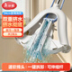 美麗雅膠棉拖把34cm共2拖頭加長(cháng)桿吸水海綿家用一拖凈免手洗拖地墩布