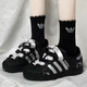 阿迪達斯（adidas） Superstar 2定制球鞋 簡(jiǎn)約 貝殼頭 舒適 耐磨輕便JH9977(月光喵) 黑色 38