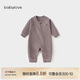 babylove嬰兒連體衣春秋季斜襟拉鏈哈衣爬服男女寶寶休閑外出居家衣服