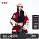 BJHG不計后果新年紅色棒球服男款春季潮牌呢子外套美式復古夾克上衣女 新年紅 M