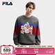 FILA 斐樂(lè )官方馬上起飛情侶款套頭衛衣2026春季休閑寬松純棉針織上衣