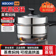 科固（KEGOO）雙層蒸鍋二層蒸籠加厚不銹鋼28cm 燃氣灶電磁爐通用煲湯煮鍋KG101