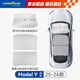 適用特斯拉25款煥新ModelY天窗玻璃頂隔熱防曬遮陽(yáng)簾加厚套裝