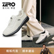 零度Zero運動(dòng)休閑鞋男戶(hù)外旅游鞋百搭牛皮厚底減震增高慢跑運動(dòng)鞋 白色 39