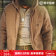 馬登工裝美式復古J141連帽夾克男加絨保暖棉衣秋冬防風(fēng)男士棉服外套 卡其色 【棉襖男/衣服冬季/男外套冬季保暖/防寒服】 L