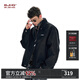 BJHG不計后果立領(lǐng)PU皮夾克外套男春季潮牌cleanfit簡(jiǎn)約寬松軟皮皮衣女 炭黑色 M