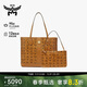 MCM【新款上線(xiàn)】LIZ中號子母托特包購物袋干邑色