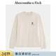 Abercrombie & Fitch【經(jīng)典棉質(zhì)T】美式創(chuàng  )意圖案LOGO長(cháng)袖T恤上衣25秋男裝123-5260 奶油白 L (180/108A)