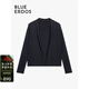 BLUE ERDOS針織外套女裝秋冬通勤簡(jiǎn)約精紡設計感針織開(kāi)衫B246D1010 黑 L