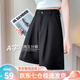 蘿美醬西裝短褲女五分2026新款a字寬松夏季高腰遮肉顯瘦薄款闊腿休閑褲 黑色 XL 【建議110-120斤】