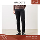 巴魯特【火山巖】男士黑色水洗牛仔休閑褲磨毛加厚保暖長(cháng)褲秋冬 黑色 32 （175/82A）