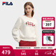 FILA 馬上起飛斐樂(lè )女子套頭紅色衛衣2026春新款時(shí)尚休閑針織長(cháng)袖上衣 云菇白-WT M 165/84A/M