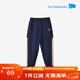 麗嬰房?jì)和\動(dòng)褲男童女童長(cháng)褲衛褲春秋款撞色束腳褲 深藏青 130 cm