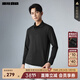 利郎男裝長(cháng)袖POLO衫男春季26新款彈力舒適簡(jiǎn)約商務(wù)男士長(cháng)袖T恤衫 黑色（G6CTX8021Y） XL (175/92A)