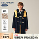 E·LAND KIDS【100%綿羊毛】童裝男女童毛呢大衣2025冬新品外套 Navy藏青色/59 150