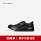 dreambox鈞博女鞋vibram白色運動(dòng)休閑板鞋高端馬皮透氣小白鞋單鞋 黑色 38