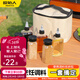 原始人戶(hù)外調料盒套裝便攜調味瓶罐調料便攜式露營(yíng)收納盒組合套裝燒烤 調料盒套裝-3個(gè)調料瓶+3個(gè)液體壺