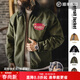 馬登工裝美式復古底特律棉衣外套男J001獵裝夾克棉服上衣春冬翻領(lǐng)棉襖 軍綠色 【獵裝版/男士高端棉襖/棉服男士高級感】 L