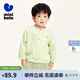 迷你巴拉夏季新款男童女童純棉防曬空調衫寶寶親膚柔軟外套 黃綠41128 110